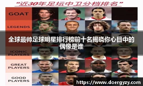 全球最帅足球明星排行榜前十名揭晓你心目中的偶像是谁